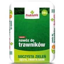 Hnojivo granulov. - FRUKTOVIT - trávnik 13-5,2-5,2+Fe - 25,0 kg vrece