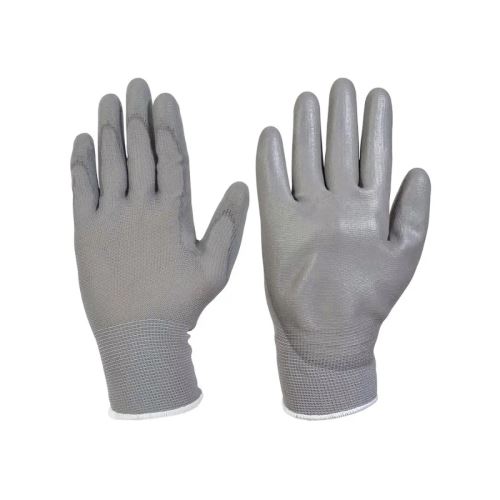 Rukavice pracovné - PU/polyester - VERDEMAX - Gray - veľkosť M