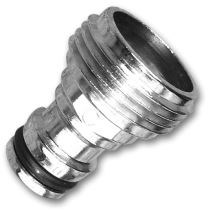 Konektor / adaptér na kohútik - zinok/chróm - 3/4" VOZ závit
