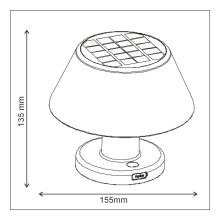 Prezent 65290 - LED Stmievateľná solárna stolná lampa TAKER LED/4W/3,7V IP54 1800 mAh_det1 (5)