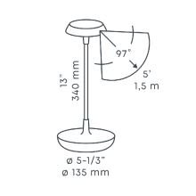 Svietidlo stolné - in-lite SWAY TABLE - stmievateľné (4 stupne), bezdrôtové, nabíjateľ (2) (7)