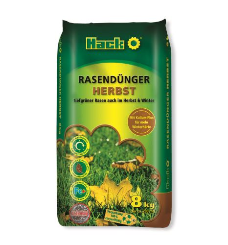 Hnojivo granulov. - HACK - Herbst - trávnik - jesenné - 8 kg 200 m2