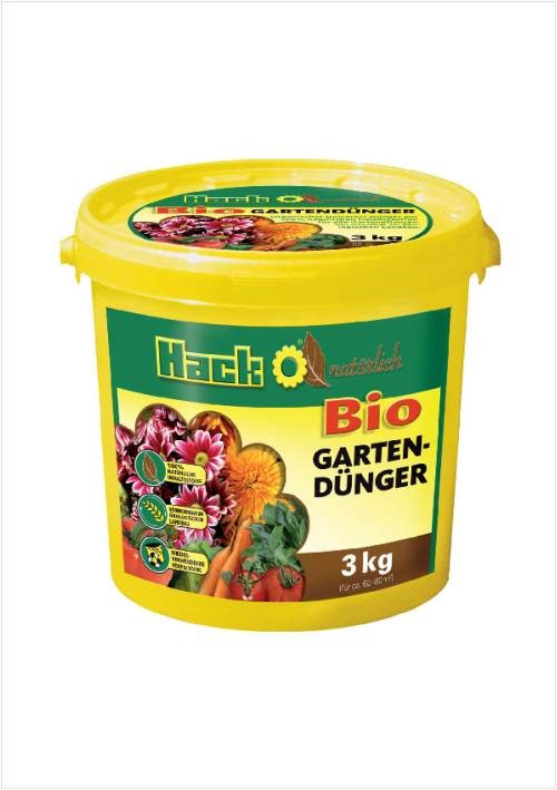 Hnojivo - HACK BIO Garten - 3 kg vedro | greenshop.sk