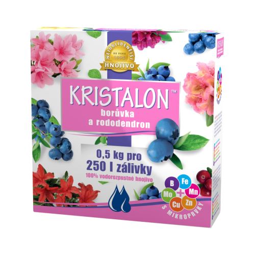 Hnojivo kryštalické - Kristalon Čučoriedka a rododendrón - 0,5 kg