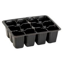 Nádoba na pestovanie - VERDEMAX - plastové výsevné lôžko 18 x 13 x v5 cm, 12 buniek - 5 ks