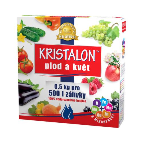 Hnojivo kryštalické - Kristalon Plod a kvet - 0,5 kg