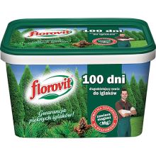 Hnojivo granulov. - FLOROVIT - ihličnany - 100 dní - 4,0 kg vedro