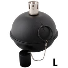 Lampa olejová kovová - čierna - L