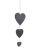 Dekorácia závesná - GARDMAN - bridlicové tabuľky - Srdce s kriedou pre napísanie odkazu